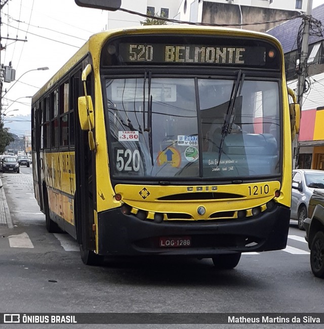 Viação Sul Fluminense 1210 na cidade de Volta Redonda, Rio de Janeiro, Brasil, por Matheus Martins da Silva. Número da foto: #8016630.