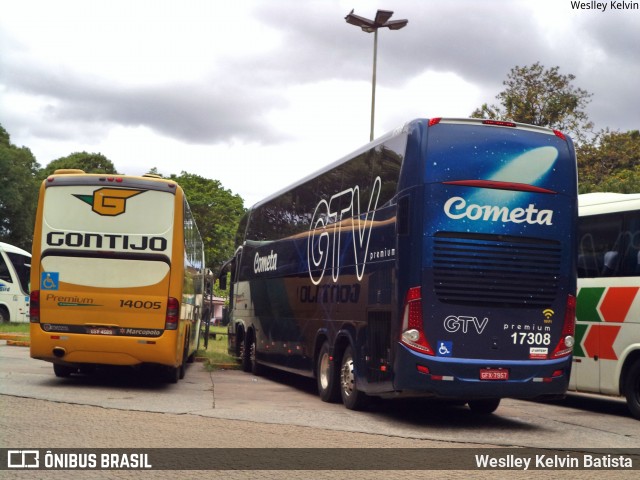 Viação Cometa 17308 na cidade de São Paulo, São Paulo, Brasil, por Weslley Kelvin Batista. Número da foto: #8020219.