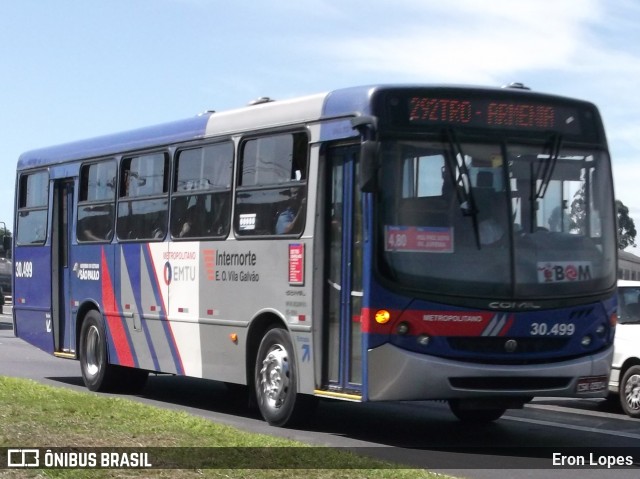 Empresa de Ônibus Vila Galvão 30.499 na cidade de Guarulhos, São Paulo, Brasil, por Eron Lopes. Número da foto: #8021948.