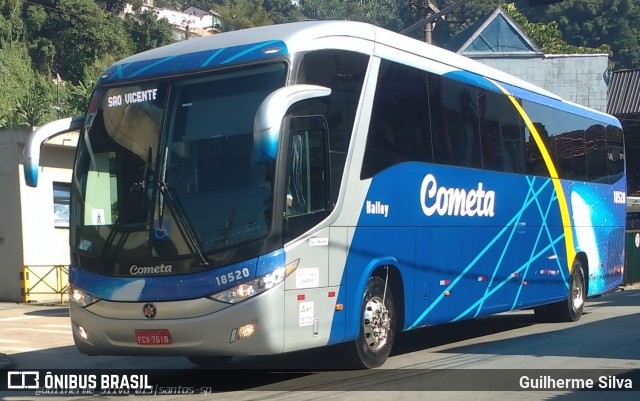 Viação Cometa 18520 na cidade de Santos, São Paulo, Brasil, por Guilherme Silva. Número da foto: #8019731.