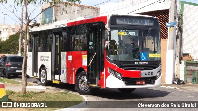 Allibus Transportes 4 5025 na cidade de São Paulo, São Paulo, Brasil, por Cleverson dos Reis Giraldi. ID da foto: 8020960.