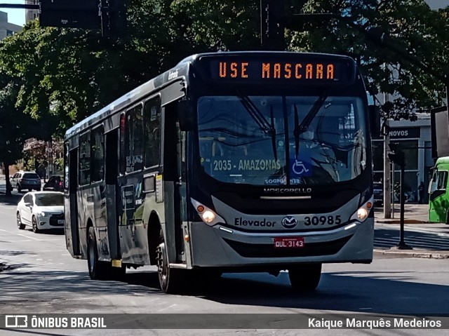 Viação Zurick 30985 na cidade de Belo Horizonte, Minas Gerais, Brasil, por Kaique Marquês Medeiros . Número da foto: #8019792.