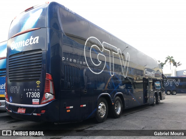 Viação Cometa 17308 na cidade de São Paulo, São Paulo, Brasil, por Gabriel Moura. ID da foto: 8024978.