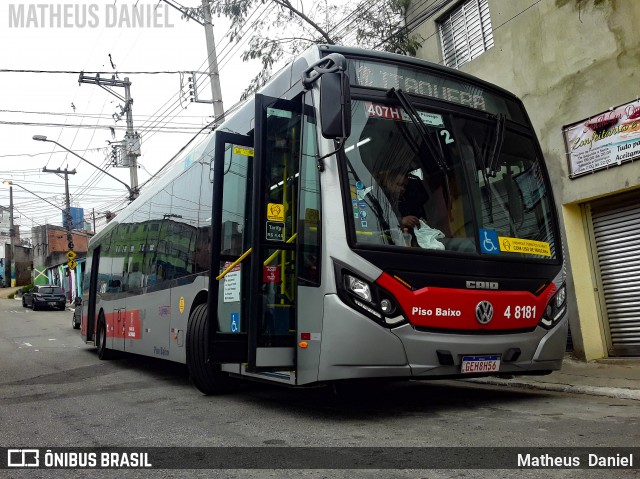 Express Transportes Urbanos Ltda 4 8181 na cidade de São Paulo, São Paulo, Brasil, por Matheus  Daniel. Número da foto: #8022710.