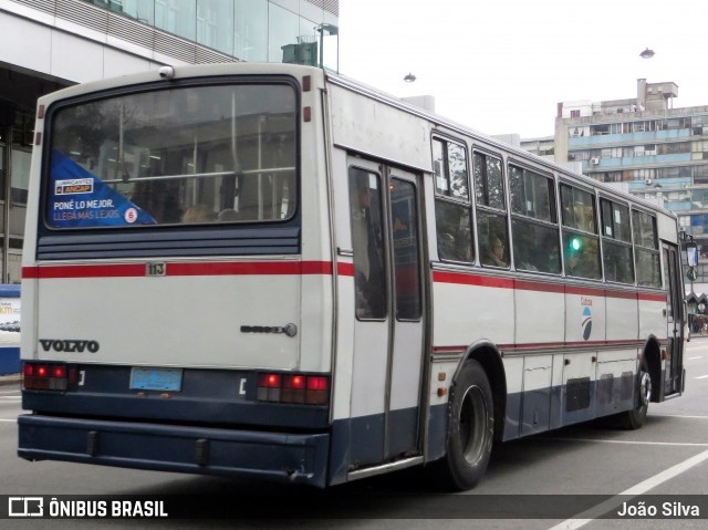 CUTCSA - Companhia Uruguaia de Transporte Coletivo 113 na cidade de Montevideo, Montevideo, Uruguai, por João Silva. ID da foto: 8025834.