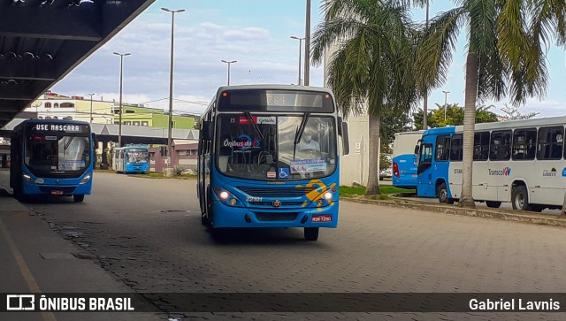 Nova Transporte 22101 na cidade de Cariacica, Espírito Santo, Brasil, por Gabriel Lavnis. Número da foto: #8023557.
