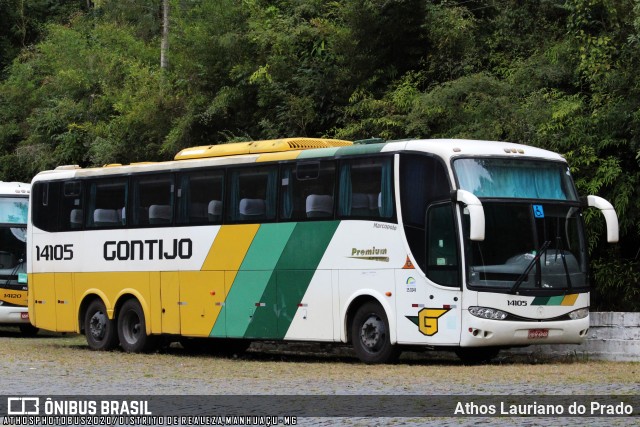 Empresa Gontijo de Transportes 14105 na cidade de Manhuaçu, Minas Gerais, Brasil, por Athos Lauriano do Prado. ID da foto: 8024989.