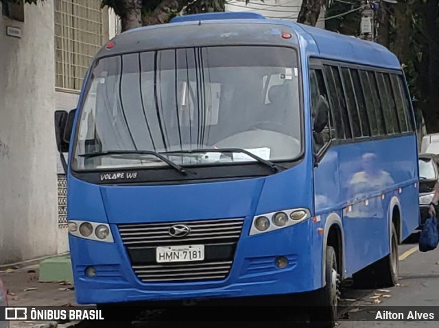 Ônibus Particulares 7181 na cidade de Belo Horizonte, Minas Gerais, Brasil, por Ailton Alves. ID da foto: 8023206.