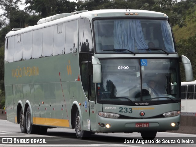 Viação Itapemirim 233 na cidade de Piraí, Rio de Janeiro, Brasil, por José Augusto de Souza Oliveira. ID da foto: 8023455.