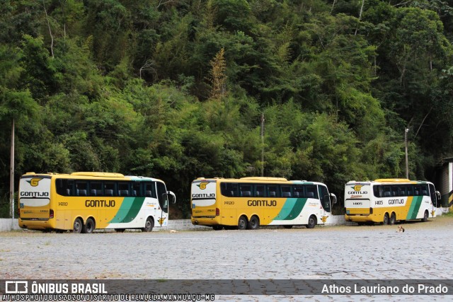 Empresa Gontijo de Transportes 14110 na cidade de Manhuaçu, Minas Gerais, Brasil, por Athos Lauriano do Prado. ID da foto: 8024975.