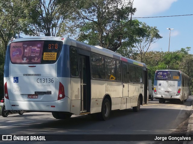 Transportes Barra C13136 na cidade de Rio de Janeiro, Rio de Janeiro, Brasil, por Jorge Gonçalves. ID da foto: 8022594.