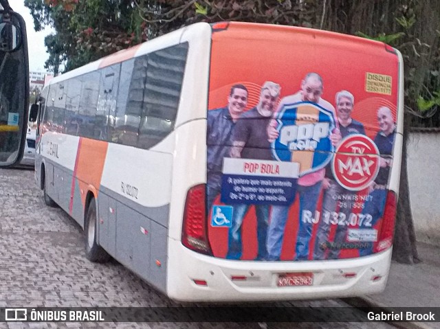 Evanil Transportes e Turismo RJ 132.072 na cidade de Itaboraí, Rio de Janeiro, Brasil, por Gabriel Brook. ID da foto: 8022713.