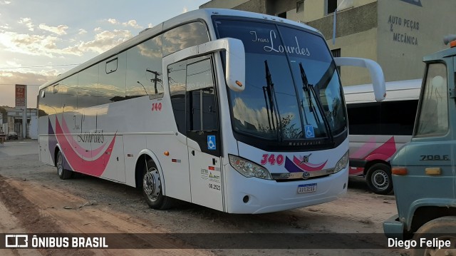 TransLourdes Transporte e Fretamento 340 na cidade de Formiga, Minas Gerais, Brasil, por Diego Felipe. Número da foto: #8025581.