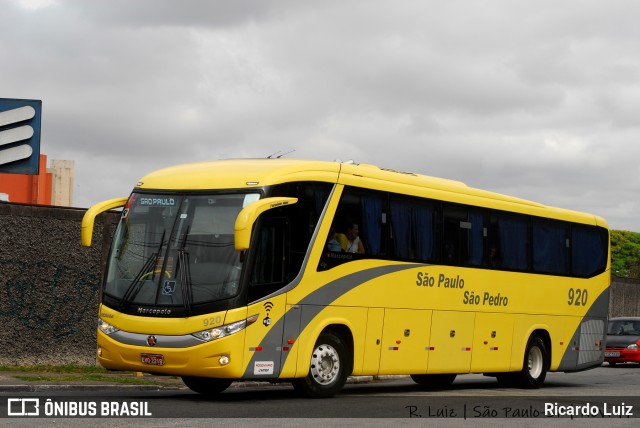 Viação São Paulo São Pedro 920 na cidade de São Paulo, São Paulo, Brasil, por Ricardo Luiz. Número da foto: #7975403.