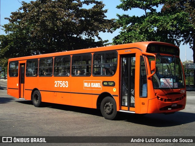 Transportes Vila Isabel 27563 na cidade de Rio de Janeiro, Rio de Janeiro, Brasil, por André Luiz Gomes de Souza. ID da foto: 8027714.