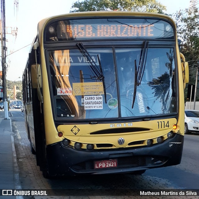 Viação Sul Fluminense 1114 na cidade de Volta Redonda, Rio de Janeiro, Brasil, por Matheus Martins da Silva. ID da foto: 8026952.