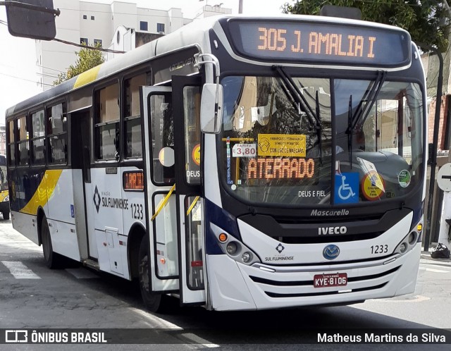 Viação Sul Fluminense 1233 na cidade de Volta Redonda, Rio de Janeiro, Brasil, por Matheus Martins da Silva. Número da foto: #8026965.
