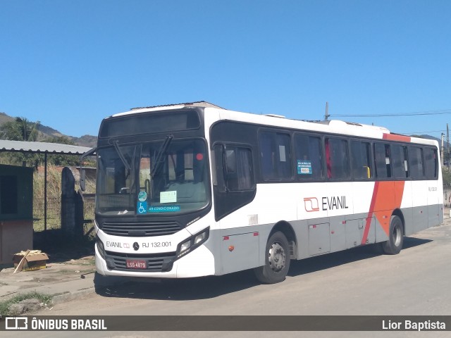 Evanil Transportes e Turismo RJ 132.001 na cidade de Nova Iguaçu, Rio de Janeiro, Brasil, por Lior Baptista. ID da foto: 8026697.