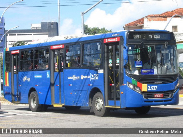 Mobibrasil São Lourenço >>> Mobi-PE 2.937 na cidade de Recife, Pernambuco, Brasil, por Gustavo Felipe Melo. ID da foto: 8029566.