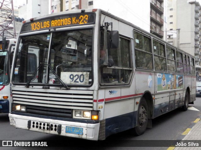 CUTCSA - Companhia Uruguaia de Transporte Coletivo 920 na cidade de Montevideo, Montevideo, Uruguai, por João Silva. ID da foto: 8031484.