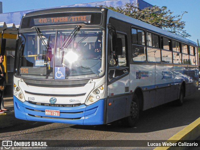 Insular Transportes Coletivos 5153 na cidade de Florianópolis, Santa Catarina, Brasil, por Lucas Weber Calizario. ID da foto: 8029191.