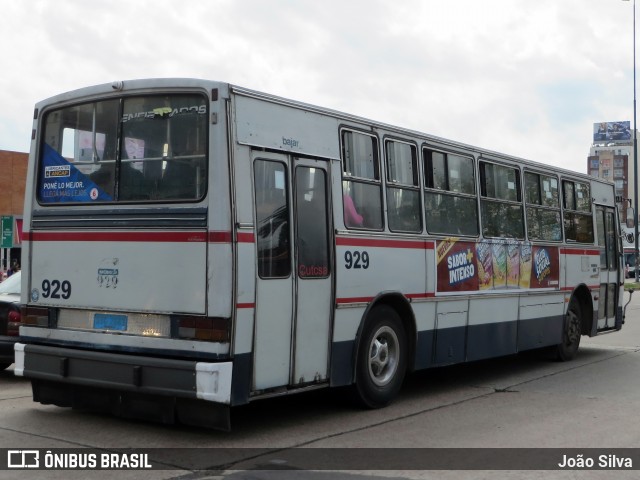 CUTCSA - Companhia Uruguaia de Transporte Coletivo 929 na cidade de Montevideo, Montevideo, Uruguai, por João Silva. ID da foto: 8031883.