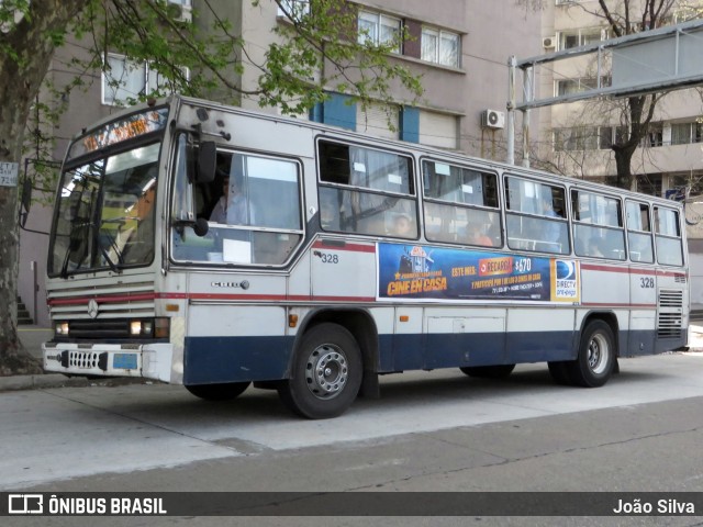 CUTCSA - Companhia Uruguaia de Transporte Coletivo 328 na cidade de Montevideo, Montevideo, Uruguai, por João Silva. Número da foto: #8030588.