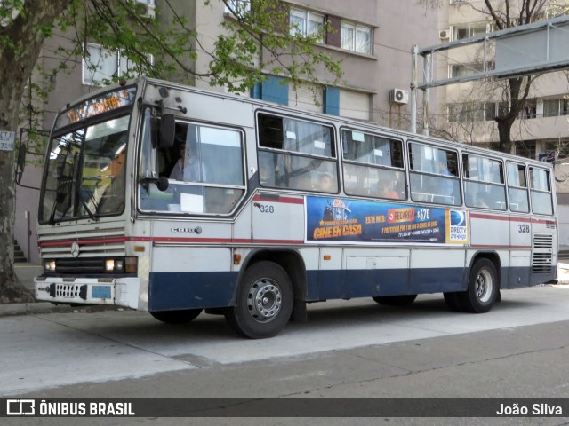 CUTCSA - Companhia Uruguaia de Transporte Coletivo 328 na cidade de Montevideo, Montevideo, Uruguai, por João Silva. ID da foto: 8030588.