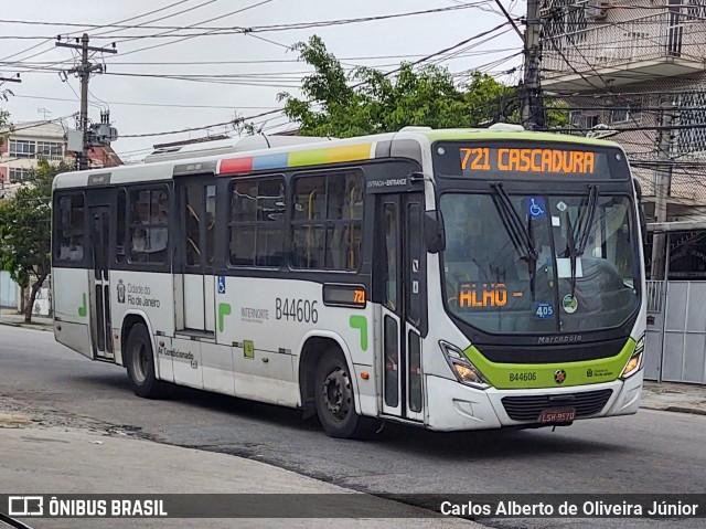 Auto Viação Três Amigos B44606 na cidade de Rio de Janeiro, Rio de Janeiro, Brasil, por Carlos Alberto de Oliveira Júnior. ID da foto: 8031497.