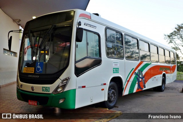 Empresa de Transportes Andorinha 6360 na cidade de Presidente Prudente, São Paulo, Brasil, por Francisco Ivano. ID da foto: 8031279.