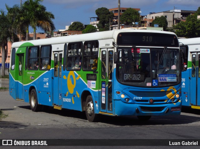 Santa Zita Transportes Coletivos 21117 na cidade de Cariacica, Espírito Santo, Brasil, por Luan Gabriel. ID da foto: 8032366.