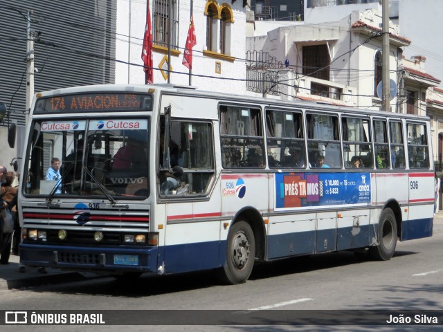 CUTCSA - Companhia Uruguaia de Transporte Coletivo 936 na cidade de Montevideo, Montevideo, Uruguai, por João Silva. ID da foto: 8035268.