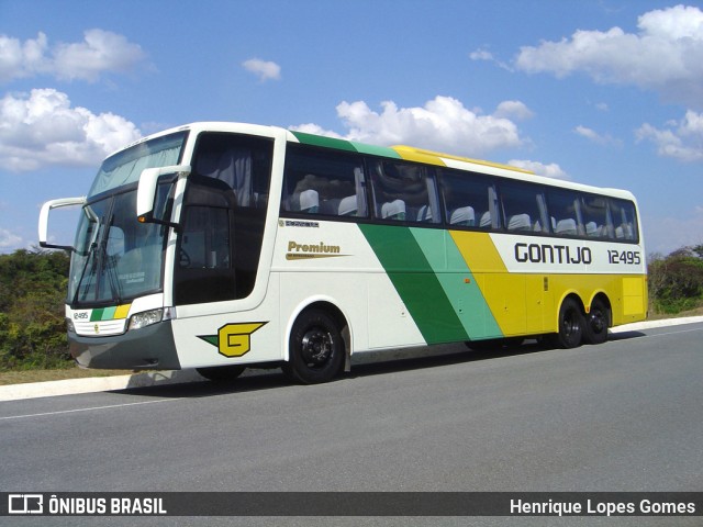 Empresa Gontijo de Transportes 12495 na cidade de Porto Seguro, Bahia, Brasil, por Henrique Lopes Gomes. ID da foto: 8032669.