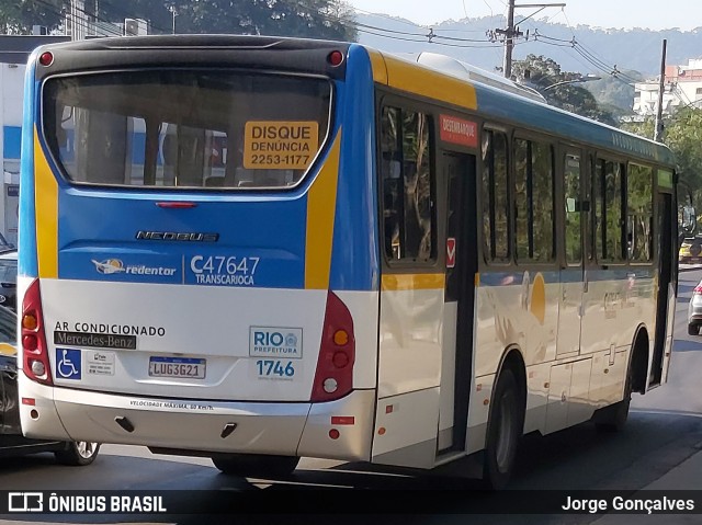 Viação Redentor C47647 na cidade de Rio de Janeiro, Rio de Janeiro, Brasil, por Jorge Gonçalves. Número da foto: #8032903.
