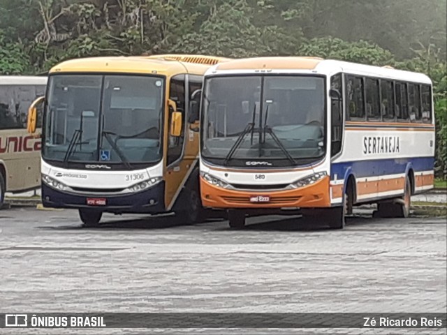 Viação Sertaneja 580 na cidade de Petrópolis, Rio de Janeiro, Brasil, por Zé Ricardo Reis. ID da foto: 8033378.