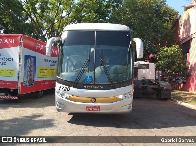 JR Turismo 1720 na cidade de São Bernardo do Campo, São Paulo, Brasil, por Gabriel Garves. ID da foto: 8034059.