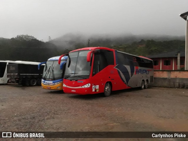 Viação Santana Iapó 2501 na cidade de Nova Trento, Santa Catarina, Brasil, por Carlynhos Piske. Número da foto: #8033972.
