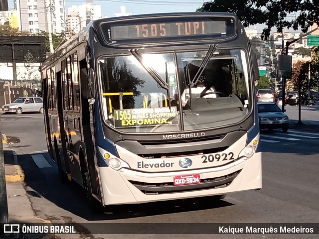 Viação Progresso 20922 na cidade de Belo Horizonte, Minas Gerais, Brasil, por Kaique Marquês Medeiros . ID da foto: 8033687.