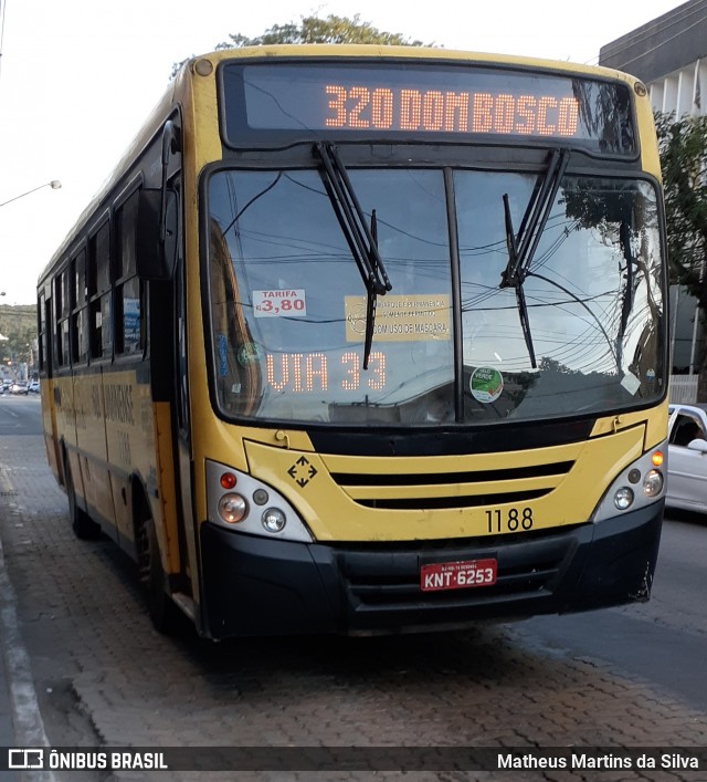 Viação Sul Fluminense 1188 na cidade de Volta Redonda, Rio de Janeiro, Brasil, por Matheus Martins da Silva. Número da foto: #8033251.