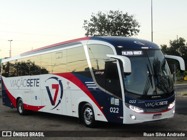 Viação Sete 022 na cidade de Teresina, Piauí, Brasil, por Ruan Silva Andrade. Número da foto: #8032982.