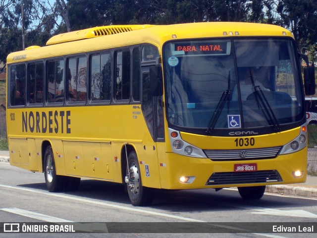 Viação Nordeste 1030 na cidade de Natal, Rio Grande do Norte, Brasil, por Edivan Leal. ID da foto: 8034459.