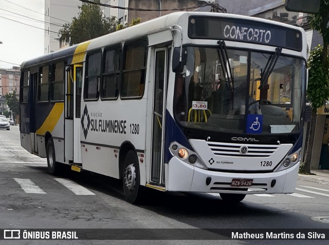 Viação Sul Fluminense 1280 na cidade de Volta Redonda, Rio de Janeiro, Brasil, por Matheus Martins da Silva. Número da foto: #8033294.