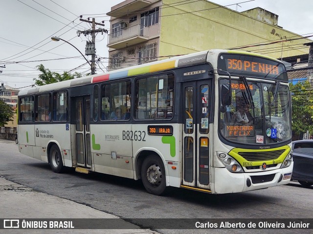 Transportes Estrela B82632 na cidade de Rio de Janeiro, Rio de Janeiro, Brasil, por Carlos Alberto de Oliveira Júnior. Número da foto: #8037980.
