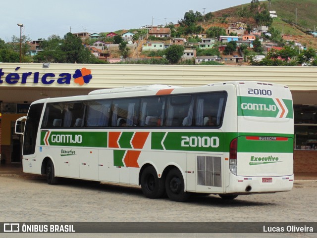 Empresa Gontijo de Transportes 20100 na cidade de Fervedouro, Minas Gerais, Brasil, por Lucas Oliveira. ID da foto: 8036188.