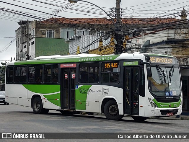 Caprichosa Auto Ônibus B27047 na cidade de Rio de Janeiro, Rio de Janeiro, Brasil, por Carlos Alberto de Oliveira Júnior. Número da foto: #8038004.