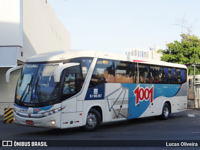 Auto Viação 1001 RJ 108.327 na cidade de Rio de Janeiro, Rio de Janeiro, Brasil, por Lucas Oliveira. ID da foto: 8037043.