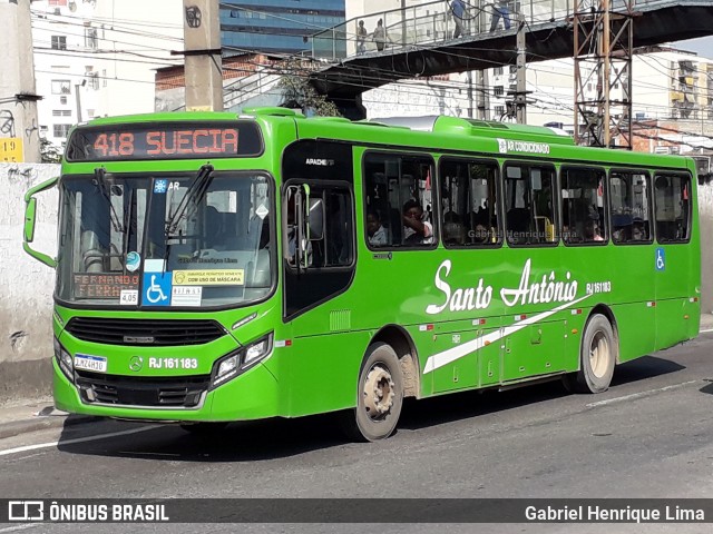 Transportes Santo Antônio RJ 161.183 na cidade de Duque de Caxias, Rio de Janeiro, Brasil, por Gabriel Henrique Lima. ID da foto: 8035631.