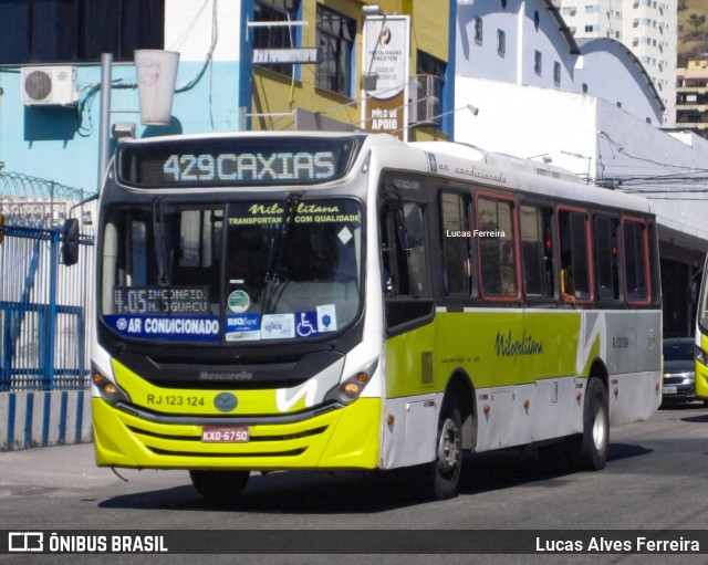 Viação Nilopolitana RJ 123.124 na cidade de Nova Iguaçu, Rio de Janeiro, Brasil, por Lucas Alves Ferreira. Número da foto: #8038475.