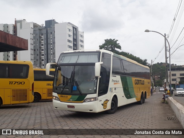 Empresa Gontijo de Transportes 11660 na cidade de Coronel Fabriciano, Minas Gerais, Brasil, por Jonatas Costa da Mata. ID da foto: 8036181.