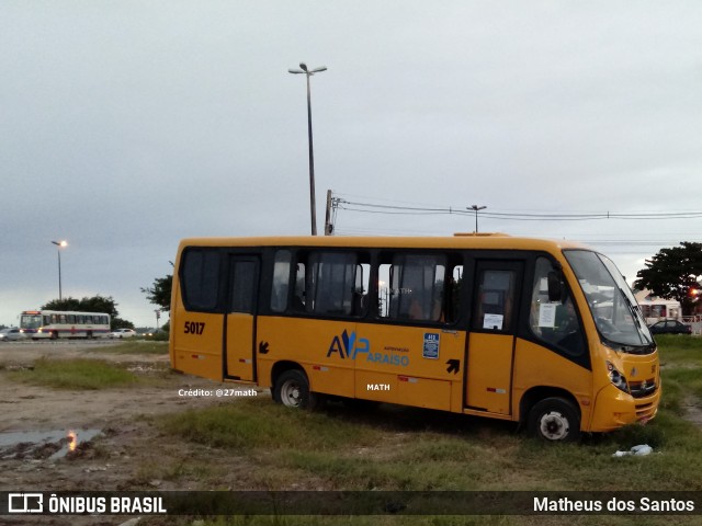 AVP - Auto Viação Paraíso 5017 na cidade de Aracaju, Sergipe, Brasil, por Matheus dos Santos. Número da foto: #8036037.
